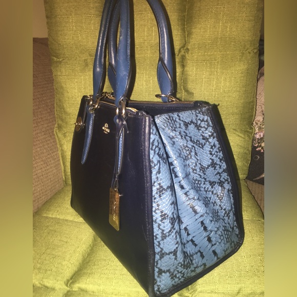 SOLD Authentic Coach Convertible Leather Satchel Crossbody Carryall - Picture 3 of 15